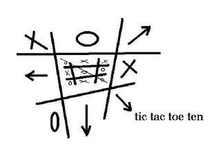 TIC TAC TOE TEN X O X O # O X X X O O O X O logo