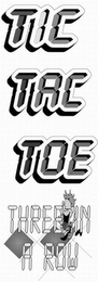 TIC TAC TOE THREE IN A ROW logo