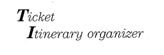 TICKET ITINERARY ORGANIZER logo
