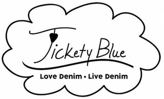 TICKETY BLUE LOVE DENIM · LIVE DENIM logo