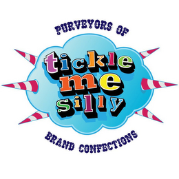 TICKLE ME SILLY PURVEYORS OF BRAND CONFECTIONS logo