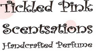 TICKLED PINK SCENTSATIONS HANDCRAFTED PERFUME logo