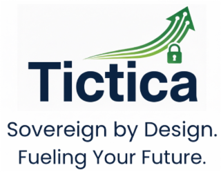 TICTICA SOVEREIGN BY DESIGN. FUELING YOUR FUTURE. logo