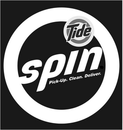 TIDE SPIN PICK-UP. CLEAN. DELIVER. logo