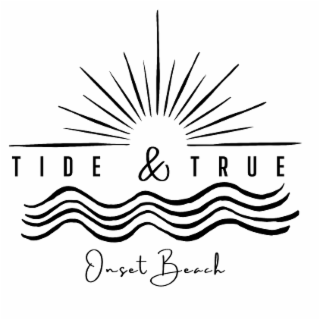 TIDE & TRUE, ONSET BEACH logo