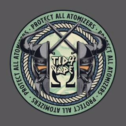 TIDY VAPE PROTECT ALL ATOMIZERS · PROTECT ALL ATOMIZERS · PROTECT ALL ATOMIZERS · PROTECT ALL ATOMIZERS · PROTECT ALL ATOMIZERS logo