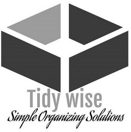 TIDY WISE SIMPLE ORGANIZING SOLUTIONS logo