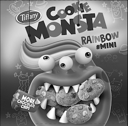 TIFFANY COOKIE MONSTA RAINBOW #MINI MORE CHOCOLATE CHIPS logo