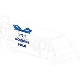 TIFF'S TREATS COOKIE DELIVERY WE GO TOGETHER LIKE COOKIES AND MILK logo