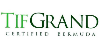 TIFGRAND, CERTIFIED BERMUDA logo