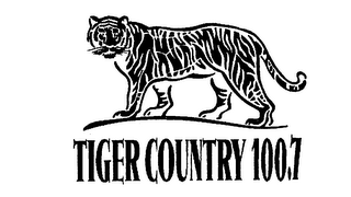 TIGER COUNTRY 100.7 logo