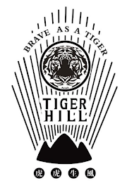 TIGER HILL BRAVE AS A TIGER logo