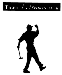 TIGER / . / SPORTS WEAR logo