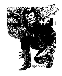 TIGERMAN RAH! AGAINST VIOLENCE logo