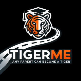 TIGERME ANY PARENT CAN BECOME A TIGER logo