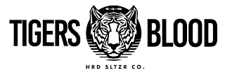 TIGERS BLOOD HRD SLTZER CO. SD · CA · USA logo