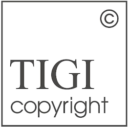 TIGI COPYRIGHT logo