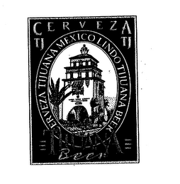TIJUANA BEER CERVEZA TIJUANA MEXICO LINDO TJ logo
