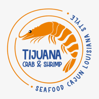 TIJUANA CRAB & SHRIMP SEAFOOD CAJUN LOUISIANA STYLE logo