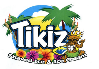 TIKIZ SHAVED ICE & ICE CREAM logo