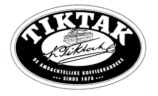 TIKTAK DE AMBACHTELIJKE KOFFIEBRANDERS SINDS 1870 logo
