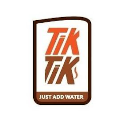 TIKTIKS JUST ADD WATER logo