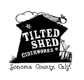 TILTED SHED CIDERWORKS SONOMA COUNTY, CALIF. logo