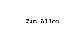 TIM ALLEN logo