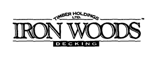 TIMBER HOLDINGS LTD. IRON WOODS DECKING logo