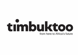 TIMBUKTOO FROM HERE TO AFRICA'S FUTURE logo