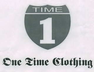 TIME 1 ONE TIME CLOTHING logo