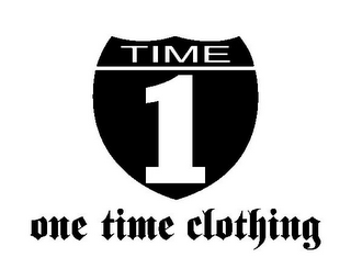 TIME 1 ONE TIME CLOTHING logo
