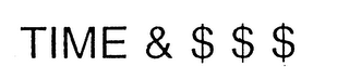TIME & $$$ logo