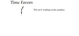 TIME FAVORS THE NEW WAITING ROOM PASTIME. logo