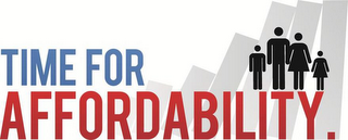 TIME FOR AFFORDABILITY. logo