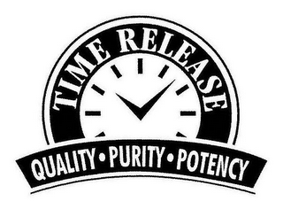TIME RELEASE QUALITY · PURITY · POTENCY logo