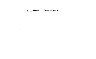 TIME SAVER logo
