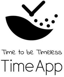 TIME TO BE TIMELESS TIMEAPP logo