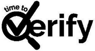 TIME TO VERIFY logo