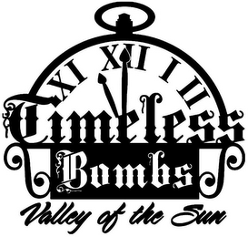 TIMELESS BOMBS VALLEY OF THE SUN logo