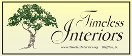 TIMELESS INTERIORS WWW.TIMELESSINTERIORS.ORG BLUFFTON, SC logo