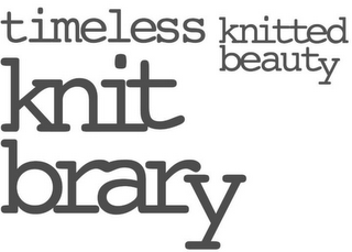 TIMELESS KNITTED BEAUTY KNIT BRARY logo