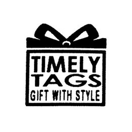 TIMELY TAGS GIFT WITH STYLE logo