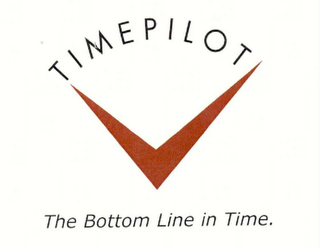 TIMEPILOT THE BOTTOM LINE IN TIME. logo