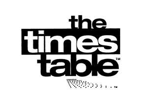 TIMES TABLE logo