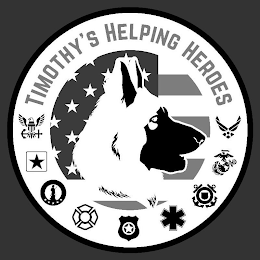 TIMOTHY'S HELPING HEROES logo