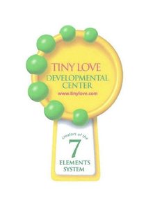 TINY LOVE DEVELOPMENTAL CENTER WWW.TINYLOVE.COM CREATORS OF THE 7 ELEMENTS SYSTEM logo