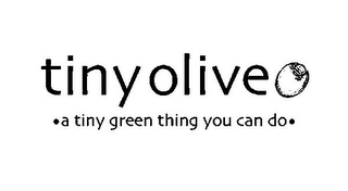 TINY OLIVE A TINY GREEN THING YOU CAN DO logo