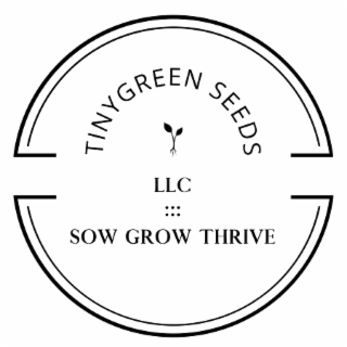 TINYGREEN SEEDS LLC  :::  SOW GROW THRIVE logo