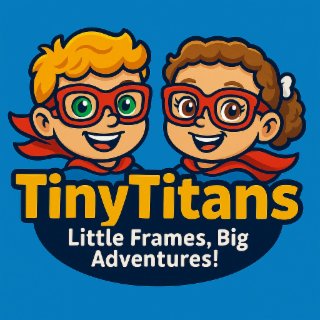 TINYTITANS LITTLE FRAMES, BIG ADVENTURES! logo